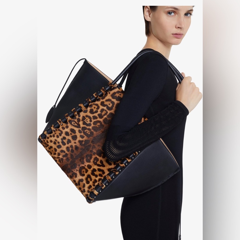 ❌SOLD❌ New $5,250 ALAIA Le Hinge Leopard-Print Calf Hair Tote Bag Handbag - Picture 16 of 16